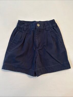 Vintage Duck Head Navy Pleated Kids Shorts